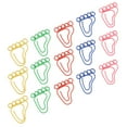 thumbnail image 3 of 100 Uds Clips de papel de huella proceso de chapado de mayor resistencia al deslizamiento Clips de papel metálicos para hacer tarjetas de álbum de recortes, 3 of 5