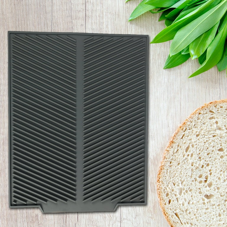 Silicone Rectangle Dish Drying Mat Large Drain Mat Dishes Pad