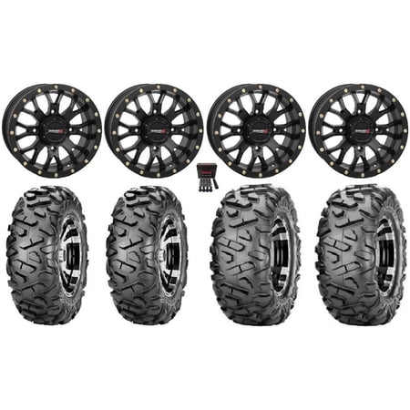 System 3 ST-3 Black 14 Wheels 26 BigHorn Tires Yamaha Viking Wolverine YXZ1000R CFMoto ZForce 950 UForce 1000