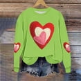 thumbnail image 5 of Neewe Valentines Day Sweatshirt for Women Funny Love Heart Shirts Casual Valentine Pullover Long Sleeve Tops, 5 of 5