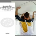 thumbnail image 4 of YSNOOWE 100 Pcs Rondelles Plates en Plastique Isolation Fixation Plafond, 4 of 8