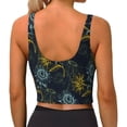 thumbnail image 3 of Lsque Sunflowers Printed Women'S Sports Bra, Compression, Moisture Wicking, High-Impact Sports Bra For Women,Supportive sports bra-XX-Large, 3 of 9