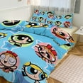 thumbnail image 6 of The Powerpuff Girls 3 Pieces Bedding Set 3D Printed Lightweight Bed Quilt Set Comforter Cover Set for Girls Kids Teens, 1 Quilt Cover 2 Pillowcases 86"x70", 6 of 8