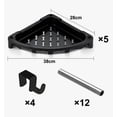 thumbnail image 2 of Organizador Esquinero Para Baño 5 Repisas Estante De Cocina Modelo Negro, 2 of 4
