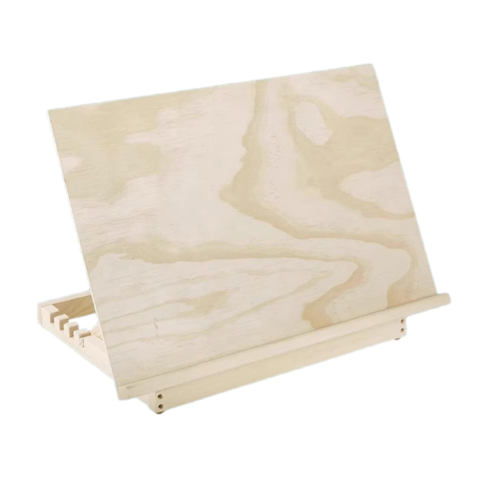 Sharprepublic Tabletop Easel Stand Desk Easel Adjustable Angle Portable Drawing Board Wooden Easels for Art Students Wedding Painting Books 4 Gears
