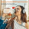 thumbnail image 2 of AM FM Radio Headphones, Personal Portable Radio Headset am/fm Digital with Best Reception for Jogging, Mowing, Cycling, Meeting, Powered by 2 AA Batteries (Not Included), 2 of 7