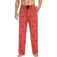 thumbnail image 4 of Top-kevin Red Penguin Pajama Pants Men's Lounge Pants Straight-Fit Men Pajama Bottoms, 4 of 7