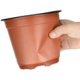 thumbnail image 3 of 4" /6" Plastic Plants Nursery Seedlings Pot/Pots Flower Plant Container Seed Starting Pots, 3 of 7