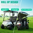 thumbnail image 4 of LUPPLE 2 Passenger Golf Cart Enclosure 59" Rain Cover for EZGO TXT RXV 2 Seat, 4 of 8