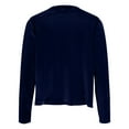 thumbnail image 5 of Women's Navy Sequin Jacket Women Long Sleeve Sparkle Cardigan Plus Size Sparkly Tops, 5 of 6