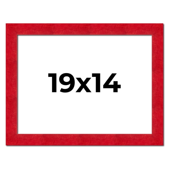 19x14 Frame Red Burl Solid Wood Picture Frame Width 1.75 Inches | Interior Frame Depth 0.5 Inches |