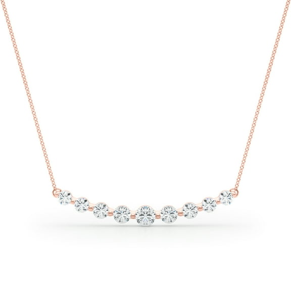 1/2 Carat Diamond FG/VVS1 Necklace Pendant In 14K Rose White & Yellow Gold