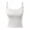 White, variant on Tank Tops with Built in Bras Padded Sports Bra Fitness Workout Running Shirts Adjustable Strap Casual Basic Camisole White, Size XL