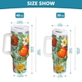 thumbnail image 6 of Yayeee 30oz Stainless Steel Tumbler with Straw and Handle Double-Wall Insulated Travel Water Bottle, Vibrant Tomatoes, 6 of 8