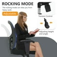 thumbnail image 5 of FDW 500lb Big & Tall Office Chair - Ergonomic w/Lumbar Support & Wide Seat for Home Office (Blue), 5 of 7
