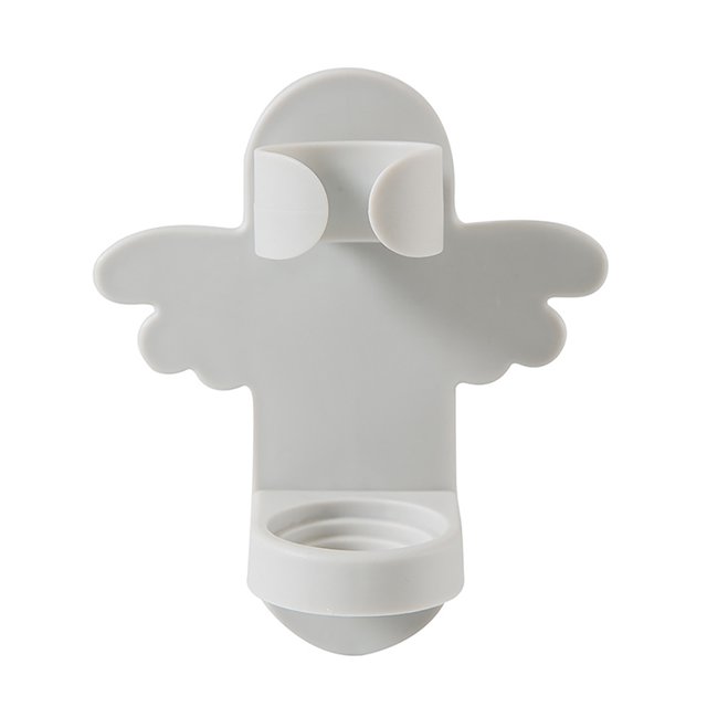 Matsuzay Soporte de cepillo de eléctrico Colgador de plástico Montado en la pared Soporte de cepillo de sin perforaciones Estante de Almacenamiento y organización del hogar mariposa gris Matsuzay HA002643-02
