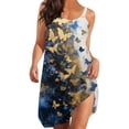 thumbnail image 1 of asddcavvf Robes pour Femmes Robe Décontractée Mode Imprimé Papillon à Licou, 1 of 5