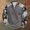 18 Gray, variant on Long Sleeve Tops, Camo Sweatshirt for Men Fall Winter Half Zip Henley Neck Gym Workout Pullover Shirts for Men Plus Size