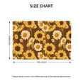 thumbnail image 4 of Placemats Set Of 4 / 6, Vintage Wood Grain Sunflower A Placemats For Dining Table Indoor/Outdoors Heat Resistant Washable Placemats 18" X 12", 4 of 8