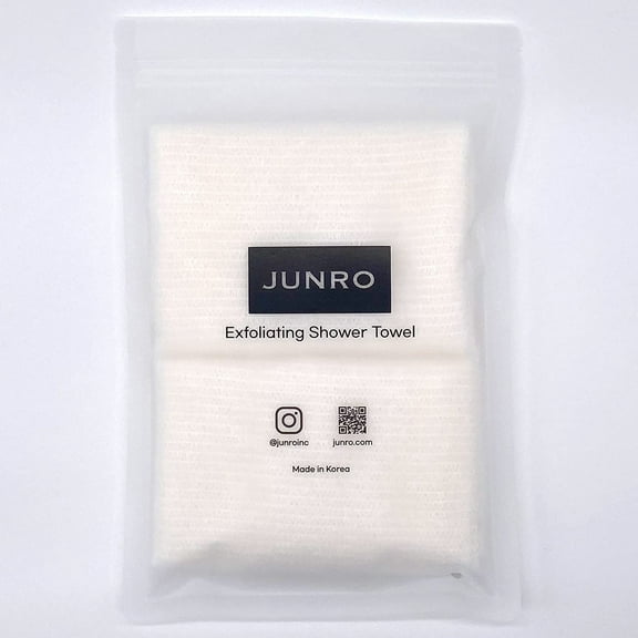 2 Pack - Exfoliating Shower Towel - Korean White Hanji Paper Exfoliating Washcloth for All Skin Types - Made in Korea