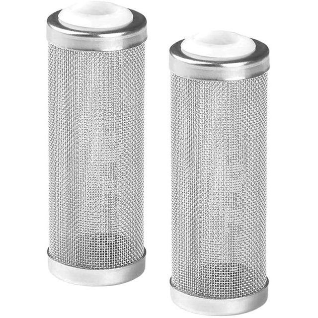 Aquarium Filter Guard, Stainless Steel Shrimp Filter, Mesh Filter Guard Guard for Aquarium Percolator Protecting Fish Shrimp Inhalation, 16mm, 2pcs