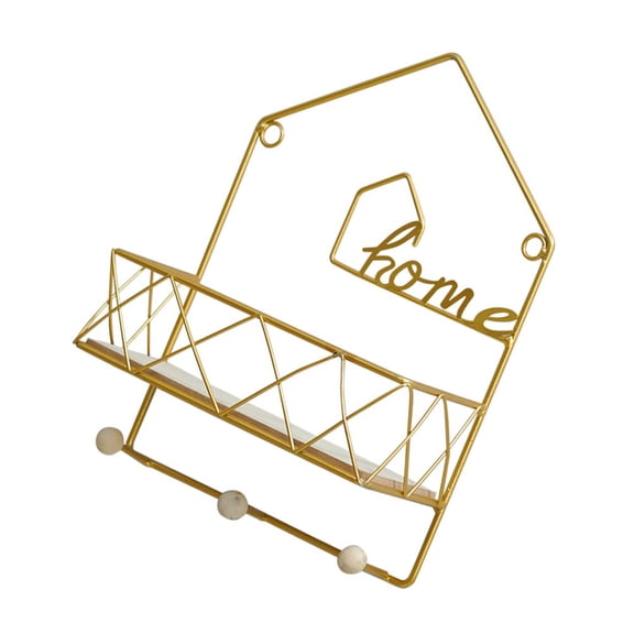 Hemoton  Accessories Hanger Wall Shelf Decorative Keys Basket Office