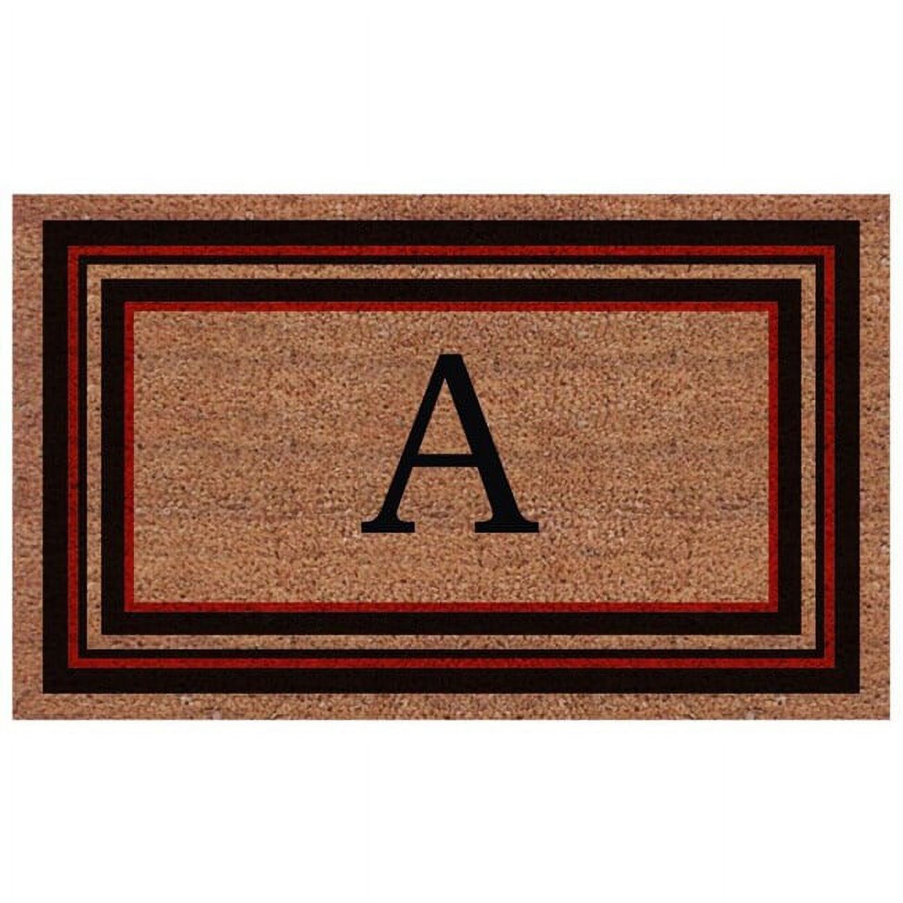 Calloway Mills Calloway Mills Esquire Monogram Outdoor Doormat, Extra-thick 18" x 30" (Letter R)