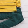 thumbnail image 4 of Gibobby Toddler Baby Boy Clothes 0-12 Months 2t 3t 4t 5t Long Sleeve Plaid Hoodie Sweatshirt Top + Jogger Pants Outfit Set Fall Winter(1-2 Years,Yellow), 4 of 6