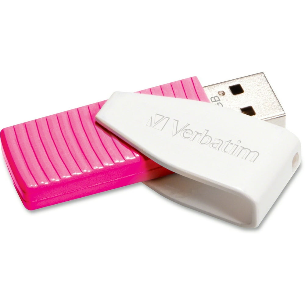 Verbatim, VER49813, 16GB Swivel USB Drive Hot Pink, 1 Each, Hot Pink