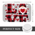 thumbnail image 2 of Pofeuu Buffalo Plaid Love And Gnome Print Flannel Doormats Rug16"x24"Rug Washable Doormats Indoor Outdoor Rugs for Layered Front Door Mats, Porch, Kitchen, Entryway, 2 of 7