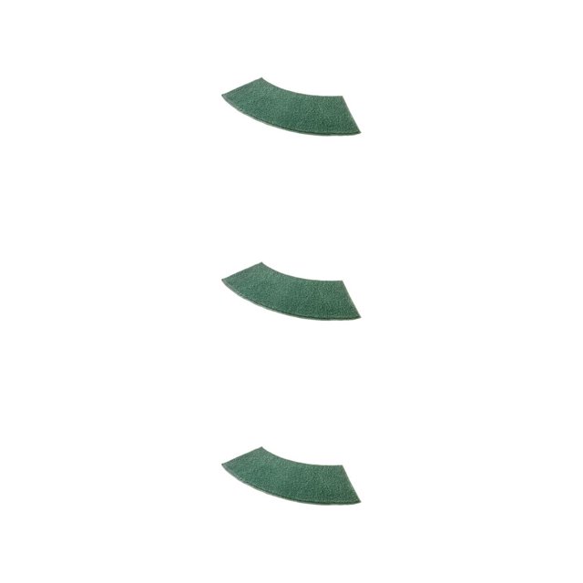 Bewildely Exquisita alfombra de suelo hecha a mano, fuerte absorción de agua y parte inferior de TPR para un agarre fuerte, felpudo verde Type1 NO1