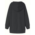 thumbnail image 2 of Women's Plus Size Fleece Hoodie, Long Sleeve Relaxed Fit Pullover Hooded Sweatshirt with Side Pockets (1X-5X), 2 of 2