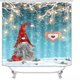 thumbnail image 3 of Cortina De Ducha Navideña Para Baño, Cortina De Ducha De Gnomos Navideños, Divertida Cortina De Ducha De Tela De Papá Noel, Decoración De Baño Con Ganchos 72 X 72 Pulgadas, 3 of 5