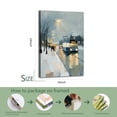 thumbnail image 3 of Larbulse  Bus Stop Trams Roads in Snowy Night Canvas Wall Art Home Decor Poster Vintage Funny Print Picture Abstract Bedroom Living Room Kitchen Posters Decor, 3 of 6
