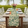 thumbnail image 4 of Table Runners 70 Inches Long Dress Scarves, Spring White Daisy Farmhouse Coffee/Dining/Kitchen Table Decor, Holiday Table Runner, Flowers Green Leaves Retro Botanical 13x70 Inch, 4 of 9