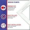 thumbnail image 6 of Whole Parts Freezer Door Gasket (White) Part# 5304506131 - Replacement & Compatible with Some Crosley, Frigidaire, Tappan and Kenmore Refrigerators and Freezers, 6 of 8