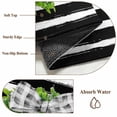 thumbnail image 4 of Rectangle Rug 2x3ft Area Rug,Farmhouse Green Wreath Flower Area Rugs for Living Room Bedroom,Checkered Bow Black Stripe Floor Mat Non-Slip Non-Shedding Carpet Indoor Accent Rugs, 4 of 9