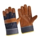 thumbnail image 2 of Guantes de soldadura de piel de vaca, guantes de protección, guantes de trabajo ignífugos, resistentes al desgaste Marrón, 2 of 4