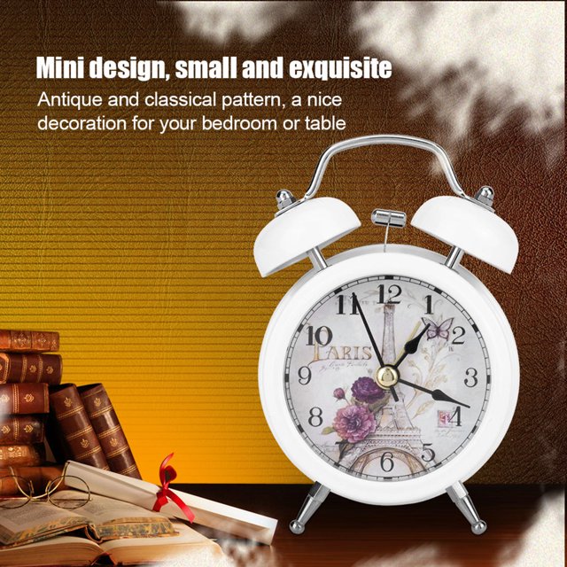 Reloj despertador de metal, mini reloj despertador digital de metal para dormitorio Reloj despertador digital con luces Rendimiento de alta gama