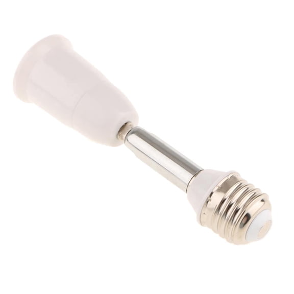 E26 to E26 Light Socket Extender, 5.12 Inch Extension Adjustable 360 degree Rotating, Medium Screw Converter Socket Extender
