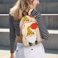 thumbnail image 5 of Yiaed Three Gnomes With Balloons Print Laptop Backpack Travel Canvas Backpack Vintage Aesthetic Backpack for School Knapsack Plain Backpack Backpack for School-Small, 5 of 5