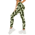 thumbnail image 2 of BiZtdJrK Butt Lifting Leggings for Women Milk Silk Soft Stretch Workout Leggings Tie Dye Prints Tummy Control Yoga Pants Full Length Tights Army Green S, 2 of 6