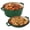 Green, variant on 6 QT Ceramic Dutch Oven with 2 QT Aluminum Lid, Red Non-Stick Enameled Pot with Stainless Steel Bottom, Oven & Dishwasher Safe for Roasting Baking on Gas Induction Stovetop