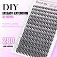 thumbnail image 2 of Extensiones de pestañas Pawotence Lash Clusters Natural 280 unidades, 2 of 7