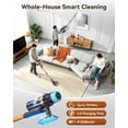 thumbnail image 6 of TechRise Cordless Vacuum Cleaner, 58KPA 680W 70Mins Stick Vacuum with LED Touchscreen, 3+1Smart Modes, Anti-Tangle & 8-in-1 Filter, Self-Standing Cordless Vacuum for Home/Pet Hair/Carpet/Floor, 6 of 10