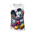 thumbnail image 4 of Débardeur Sans Manches Mickey Mouse et Minnie Mouse Dessin Animé Mignon pour Femmes Fille-TG, 4 of 5