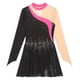 thumbnail image 4 of Traje de baile de patinaje artístico para mujer, vestido de baile con tutú de bailarina con cuello simulado, vestido de baile lírico de manga larga con diamantes de imitación brillantes, 4 of 5