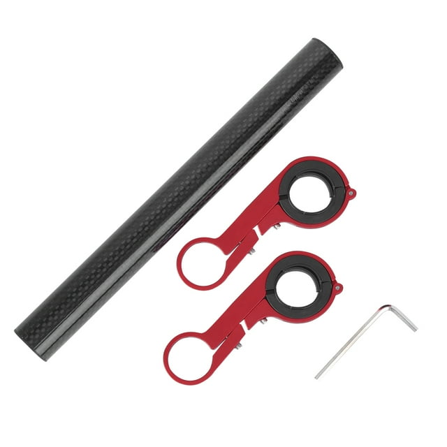 Supports de Cloche de Vélo, Extenseur de Guidon de Vélo en Alliage d'Aluminium avec Clé Hexagonale Intérieure en Alliage d'Aluminium pour Vélo de Vélo Rouge
