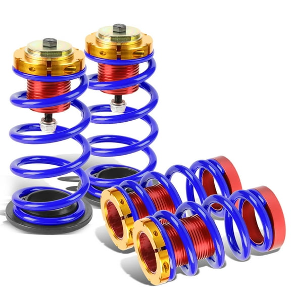 DNA Motoring COIL-HC12SI-BL For 2012 to 2015 Honda Civic FB 4pcs Aluminum Scaled Suspension Coilover Kit (Blue) 13 14