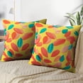 thumbnail image 3 of LALILO Throw Pillow Covers Feathers Birds Feather Accent Blue Cushion Cover 18" x 18", 2 Pack, 3 of 6